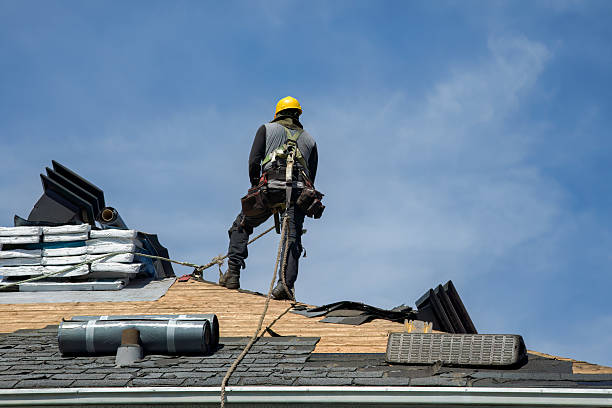 Professional Roofing technician working in Bellingham, WA